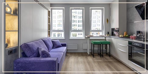 Горки Парк: комплексная меблировка студии 23 м2