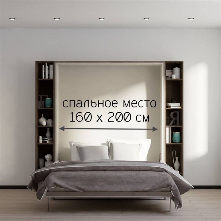 Комплект №1. Кровать-трансформер (160*200) + матрас + диван + стеллажи - фото 6280