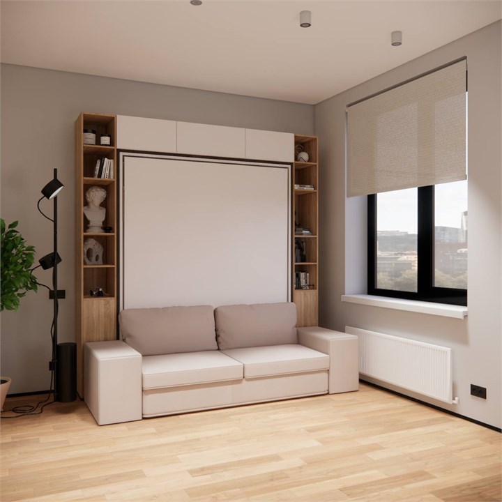 КРОВАТЬ-ТРАНСФОРМЕР, МАТРАС, ДИВАН, СТЕЛЛАЖИ, АНТРЕСОЛИ, ПОДСВЕТКА: СОМ-МОДУЛЬ MAXIMUM 1816