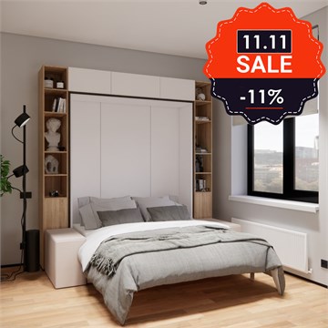 КРОВАТЬ-ТРАНСФОРМЕР, МАТРАС, ДИВАН, СТЕЛЛАЖИ, АНТРЕСОЛИ, ПОДСВЕТКА: СОМ-МОДУЛЬ MAXIMUM 1816