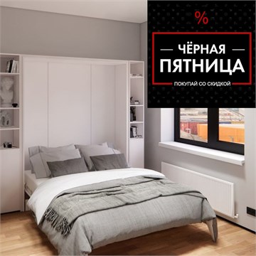 КРОВАТЬ-ТРАНСФОРМЕР 160х200 со СТЕЛЛАЖАМИ 1822