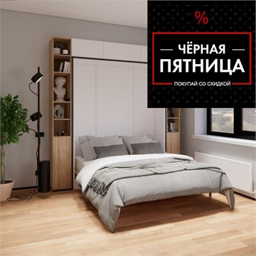 КРОВАТЬ-ТРАНСФОРМЕР со СТЕЛЛАЖАМИ и АНТРЕСОЛЯМИ: СОМ-МОДУЛЬ LIGHT 1817