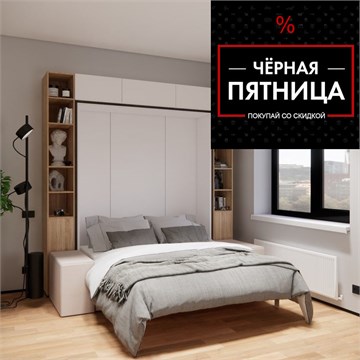 КРОВАТЬ-ТРАНСФОРМЕР, МАТРАС, ДИВАН, СТЕЛЛАЖИ, АНТРЕСОЛИ, ПОДСВЕТКА: СОМ-МОДУЛЬ MAXIMUM 1816