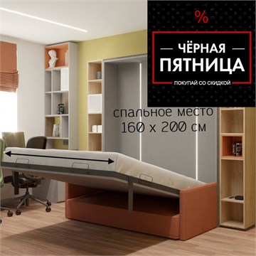 Кровать-трансформер 160х200  + стеллажи: Комплект №1 1779